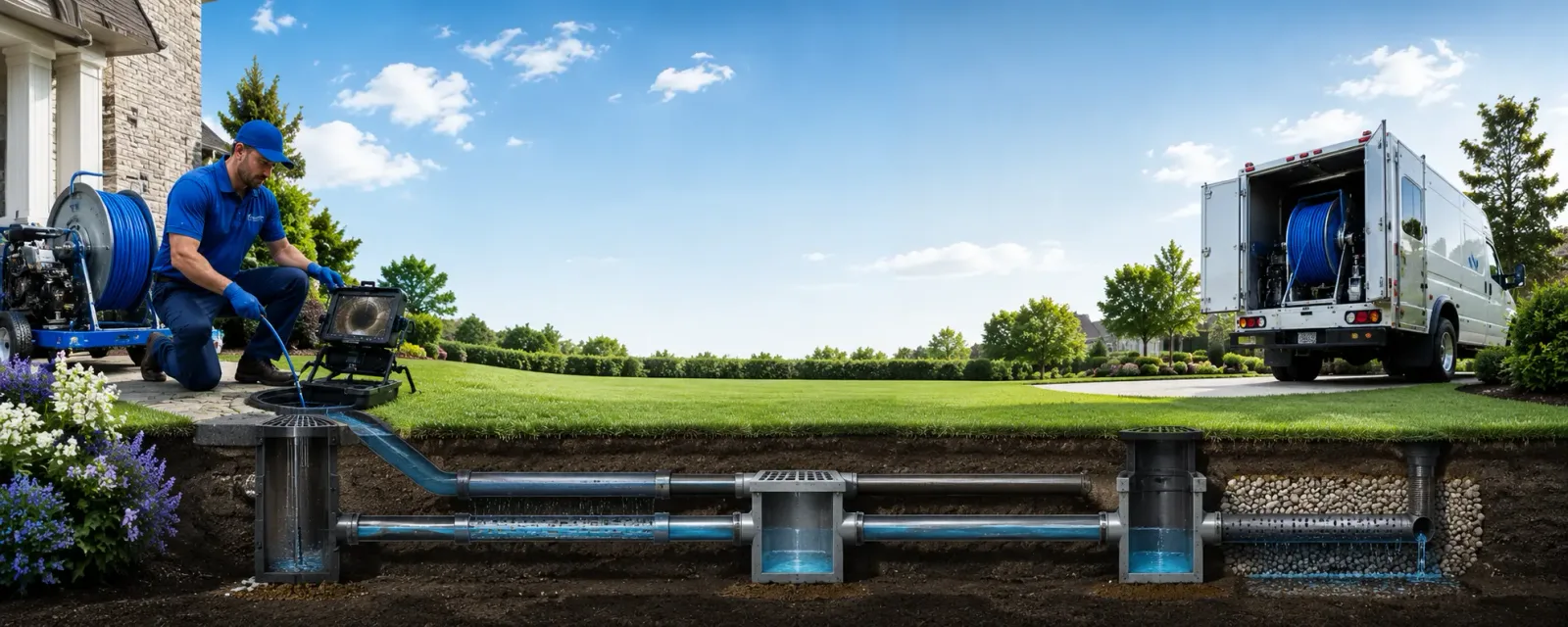 Outdoor drain cleaning information for Unionville, NY